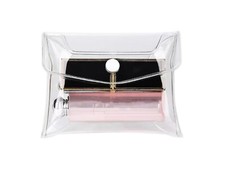 Transparent Mini PVC Makeup Bag Small Clear Plastic Cosmetic Organizer Bag Po...