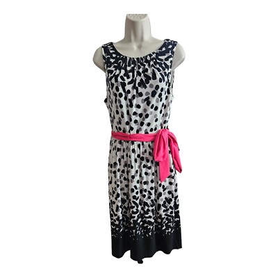 Eliza J Graphic Geometric Polka Print Sleeveless Knee Length Dress Tie Size 12 | eBay Eliza J Graphic Geometric Polka Print Sleeveless Knee Length Dress Tie Size 12 | eBay
