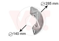 VAN Wezel 5826371 Spritzblech, Bremsscheibe FüR Seat VW