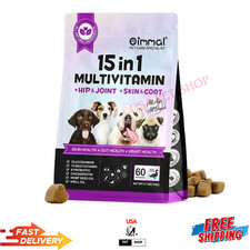 15 in 1 Dog Multivitamins and Supplements, Dog Hip and Joint Supplement, 60 CT