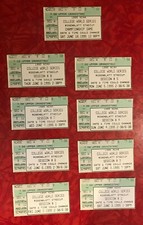 1995 COLLEGE WORLD SERIES TICKET STUBS ALL GAMES CAL STATE FULLERTON CHAMPIONS