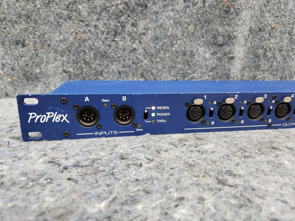 TMB ProPlex DMX512 Opto-Splitter 2x8 (2x 5-Pin XLR In, 8x Out) PPDDS285 Rackmoun - Image 3 of 4
