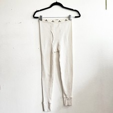 Indera Thermal Base Layer Pants Cream Cotton Thermal Leggings Long Johns Small