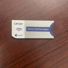 Genuine Lexar Memory Stick Pro Duo Adapter Only Tested  Works