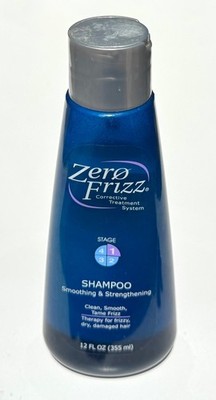 Zero Frizz Smoothing And Strengthening Shampoo For Frizzy dry damaged Hair 12oz