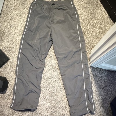 Hollister Men's Gray Track Pants S Drawstring Mesh Lining Elastic Waist Pockets