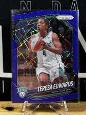 2025 Prizm WNBA Blue Velocity #126 Teresa Edwards Minnesota Lynx