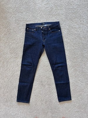 APC Petit New Standard Indigo Selvedge Denim Slim Jeans Mens 29 x28.5 Button Fly