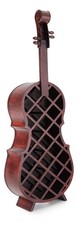 Cantinetta Portabottiglie design Violoncello 21 Posti Porta Vino in Legno 135cm