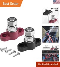 2pcs Single Stud Battery Junction Posts Block 12v 38 Insulated Battery Cable 2pcs Single Stud Battery Junction Posts Block 12v 38 Insulated Battery Cable