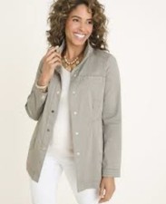 NWT Chicos Utility Jacket. Size 2 US 12/14