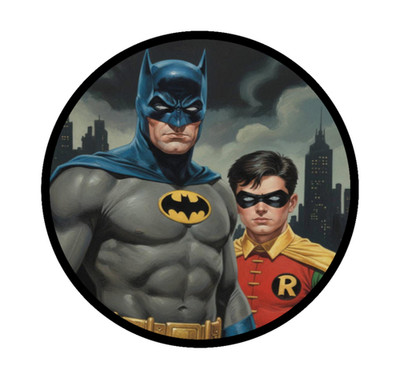 Batman and Robin - 4'' Vinyl Decal Handmade Car Cooler Laptop Truck Tumbler Decor