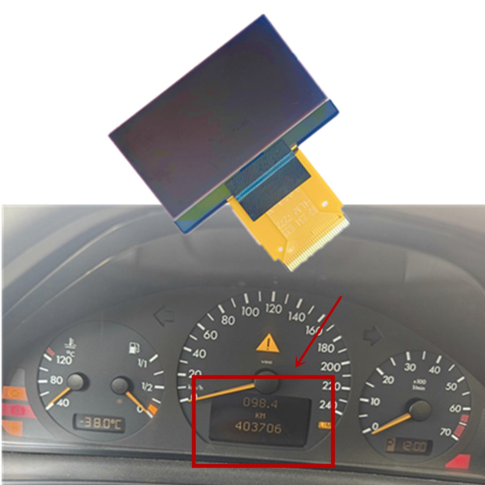 ak Dashboard Middle LCD Display For 00-03 Mercedes Benz W210 S210