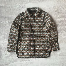 Pendleton Sz M Reversible Jacket Tucson Navy Blue Aztec Southwest Women  s