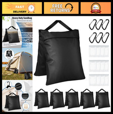 6 Pack Heavy Duty Sandbags for Photography Light Stands, Tripods, Tents  More