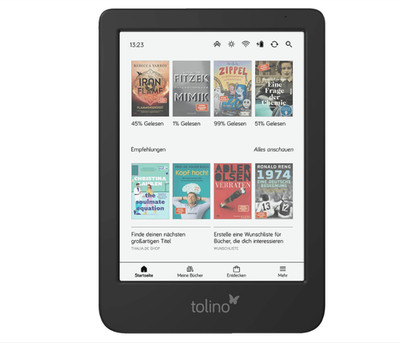 Kundenrücknahme ~ Tolino Shine Color by Thalia 16 GB eBook-Reader Schwarz