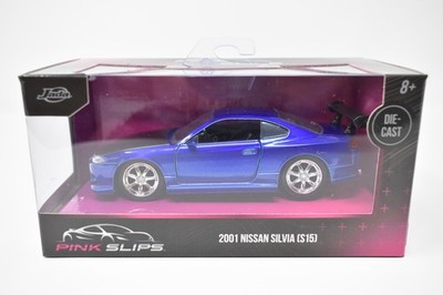 Jada Pink Slips 2001 Nissan Silvia S15 Blue 1:32 Diecast Car New