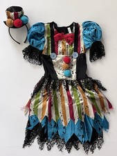 Suit Yourself Girl's Size M 8/10 SCARY CLOWN Costume Kids Halloween Headband