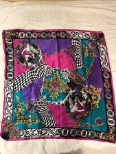 Art of the Scarf Vintage 90s designer inspired Polyester or Silk Scarf