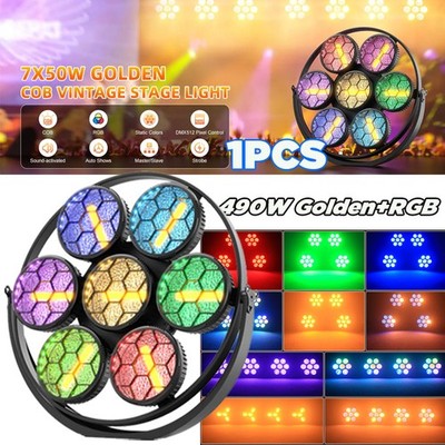 NEW 490W RGB COB Par Light LED DMX Stage Light Audience Blinder DJ Disco Party
