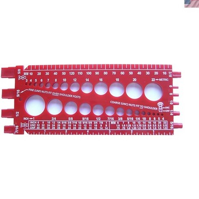 Comprehensive Thread Gauge - Measures Diameter, Pitch & Length for Nuts & Bolts