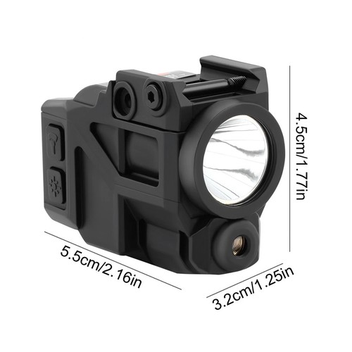 Flashlight Green/Red/Blue Laser Sight Combo For Glock 17 19 Taurus G2C G3C Rifle - Foto 4 di 15