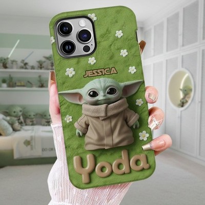 Personalized Baby Yoda Star Wars Phone Case Cover Iphone 17 16 15 Samsung Gift