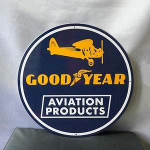 Goodyear Aviation Products –Wingfoot Plane Edition Metal Sign – 50 cm (19.7”)