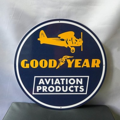 Goodyear Aviation Products  Wingfoot Plane Edition Metal Sign   50 cm (19.7 )
