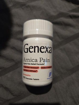 Genexa Arnica Tablets For Pain Relief 100 Tablets Exp 2/29