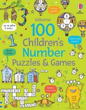 100 Children's Number Puzzles and Games by Phillip Clarke Paperback Book
