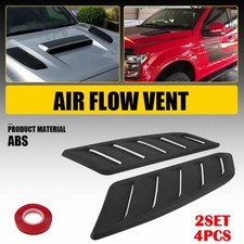 4X Decorative Universal Air Flow Intake Hood Scoop Vent Bonnet Cover Replace EOU