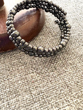Handcrafted Hematite Magnetic Wrap Beaded Bracelet