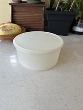Vintage Tupperware 256-4 With Lid 224-7 Cake Pie Sheer Large Round Container