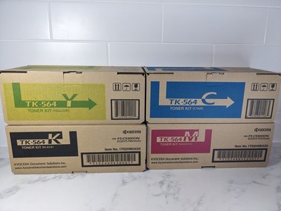 Kyocera Toner Kit Printer Ink Cartridges x 4 TK564 Ecosys P6030cdn FS-C5300DN