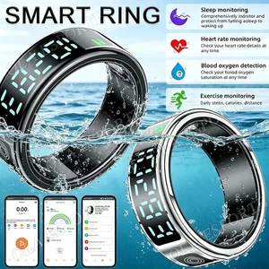 Smart Ring Fitness Tracker Imperméable 5ATM Fréquence cardiaque Blood Oxygen Sleep Monitor