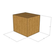 150 7x6x6 Kraft Brown Corrugated Shipping Boxes 32 ECT Single-Wall New