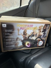 JBL PartyBox On-The-Go Essential Bluetooth Speaker, Wireless Mic, Black