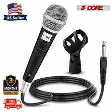 5Core XLR Microphone Dynamic Mic Karaoke Singing Studio Mics Handheld Microfono