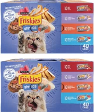 Friskies Shreds in Gravy Variety Pack Canned Cat Food, 5.5-oz can, case of 80