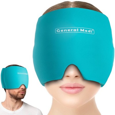 General Medi Headache & Migraine Ice Wrap Cap, Cold Cap(1 PCS), Blue