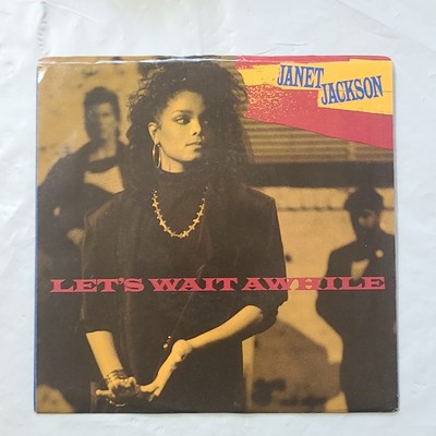 Janet Jackson ~ Let's Wait Awhile. Pretty Boy ~ A&M PS 45 RPM  Record