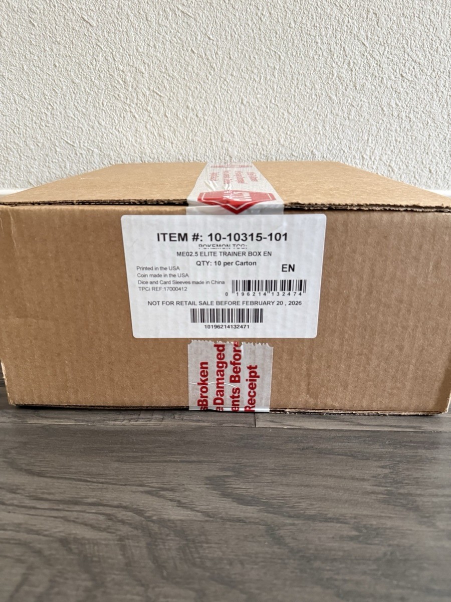 Ascended Heroes ETB Factory Sealed Case with 10 Elite Trainer