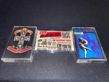 Guns N' Roses 3 tape lot LIES LIES Appetite for Destruction Use Your Illusion II