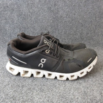 On Cloud Shoes Womens Size Black White Mesh Swiss Engineering