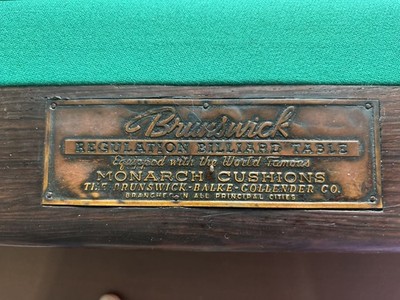 Brunswick Balke Collender Monarch Slate Pool Table. Pickup or meet Illinois