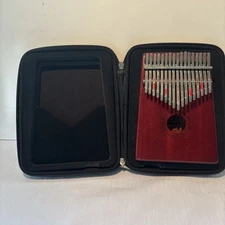 Gecko Kalimba 17 Key Solid Mahogany Thumb Piano with Case & Tuner Model K17M