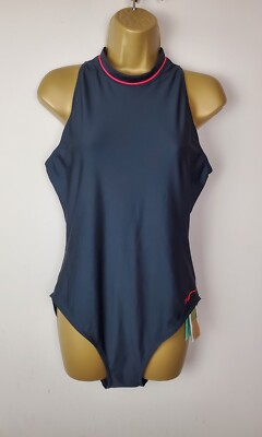 ZOGGS Women's Zoggs Cable Zipped Hi Neck Swimsuit, High Coverage - Main Image