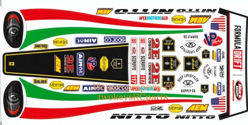1:10 RC Clear Body Shell - Ferrari 599XX EVO with "Nitto" stickers & extras - Picture 12 of 13