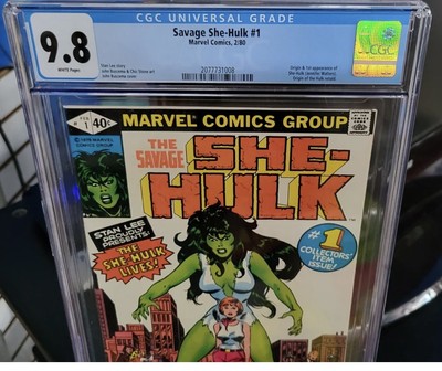 Savage She Hulk #1 CGC 9.8 NM/MT Origin First Appearance 1980 